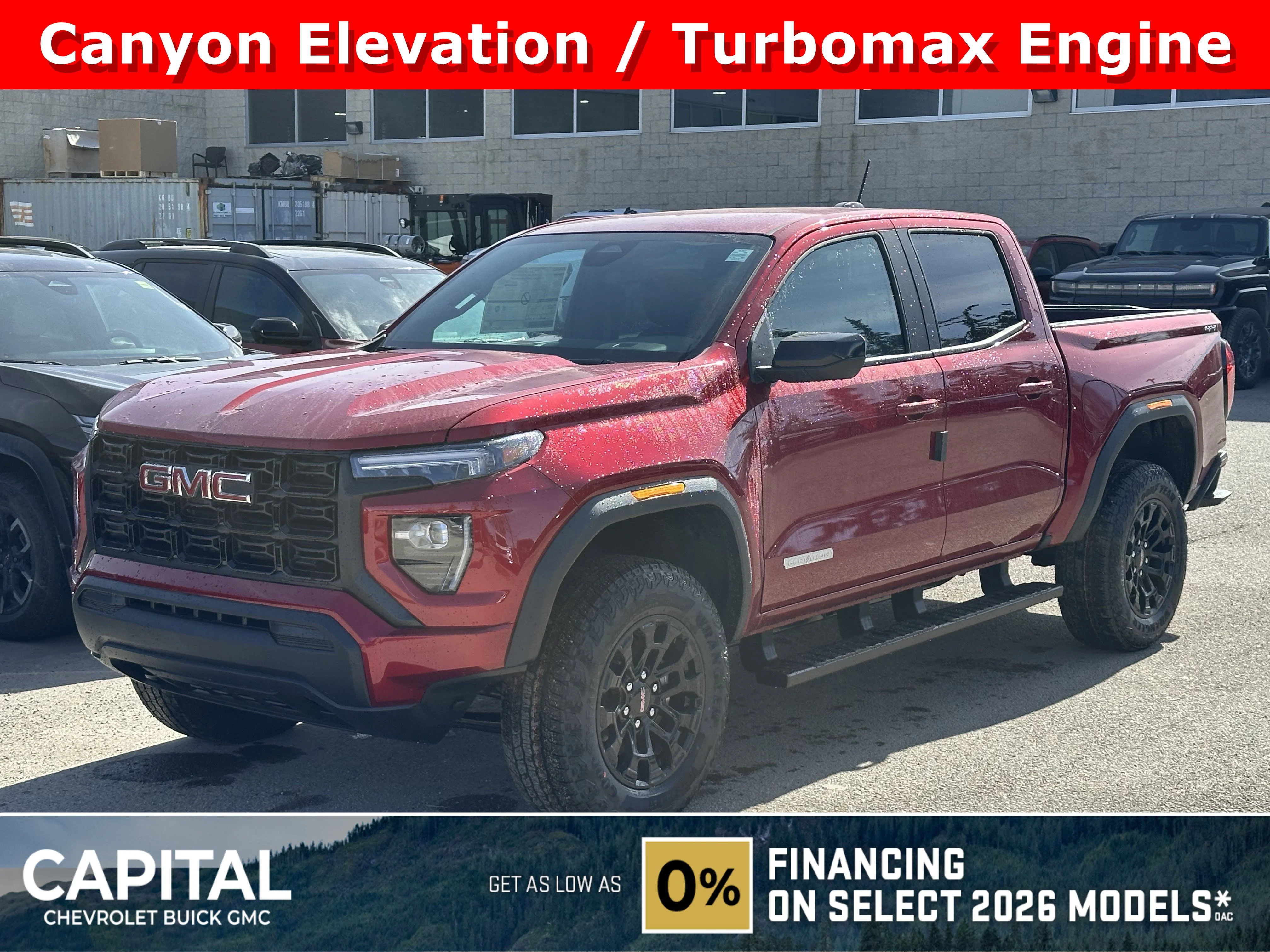 New 2026 Volcanic Red Tintcoat GMC Elevation image 1
