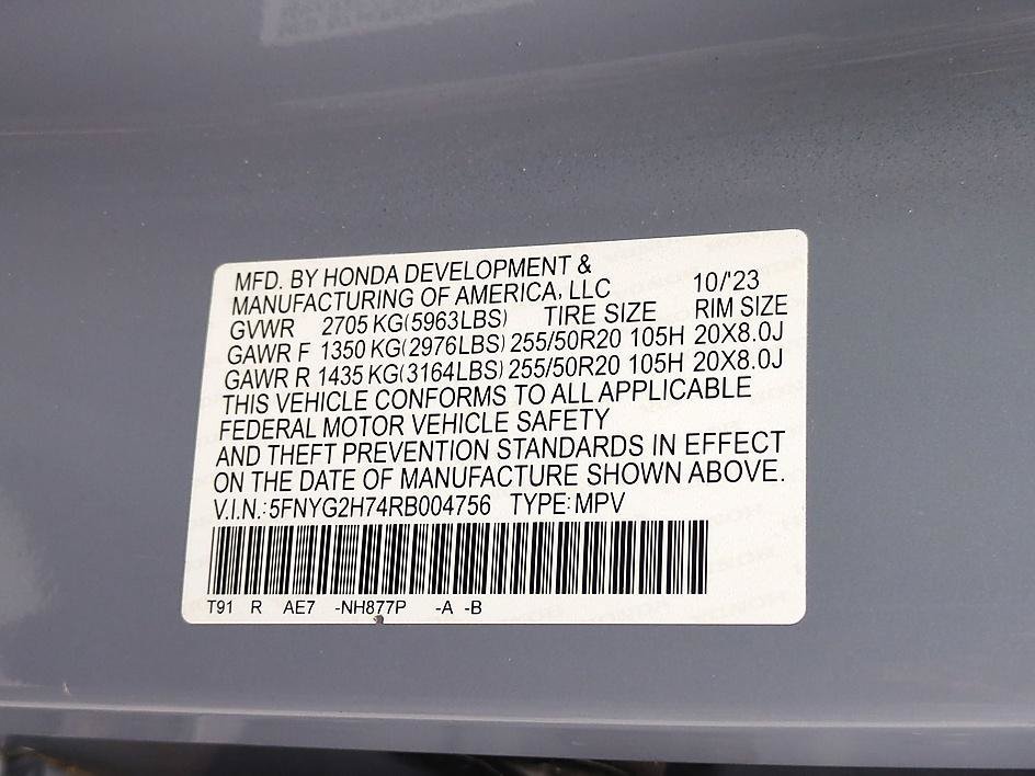 Used 2024 Modern Steel Metallic Honda Touring image 38