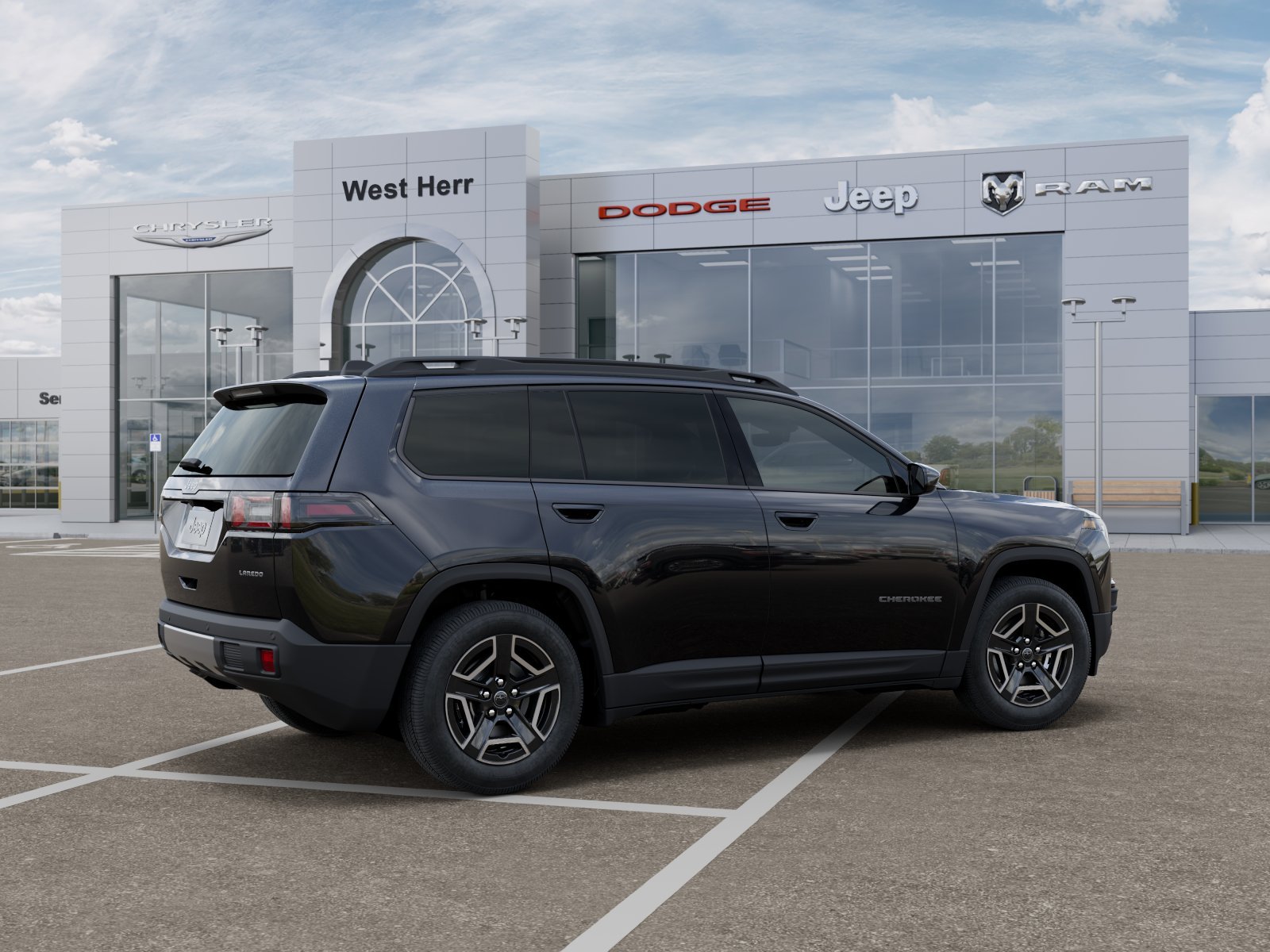 New 2026 Diamond Black Crystal Pearl-Coat Exterior Paint Jeep Laredo image 30