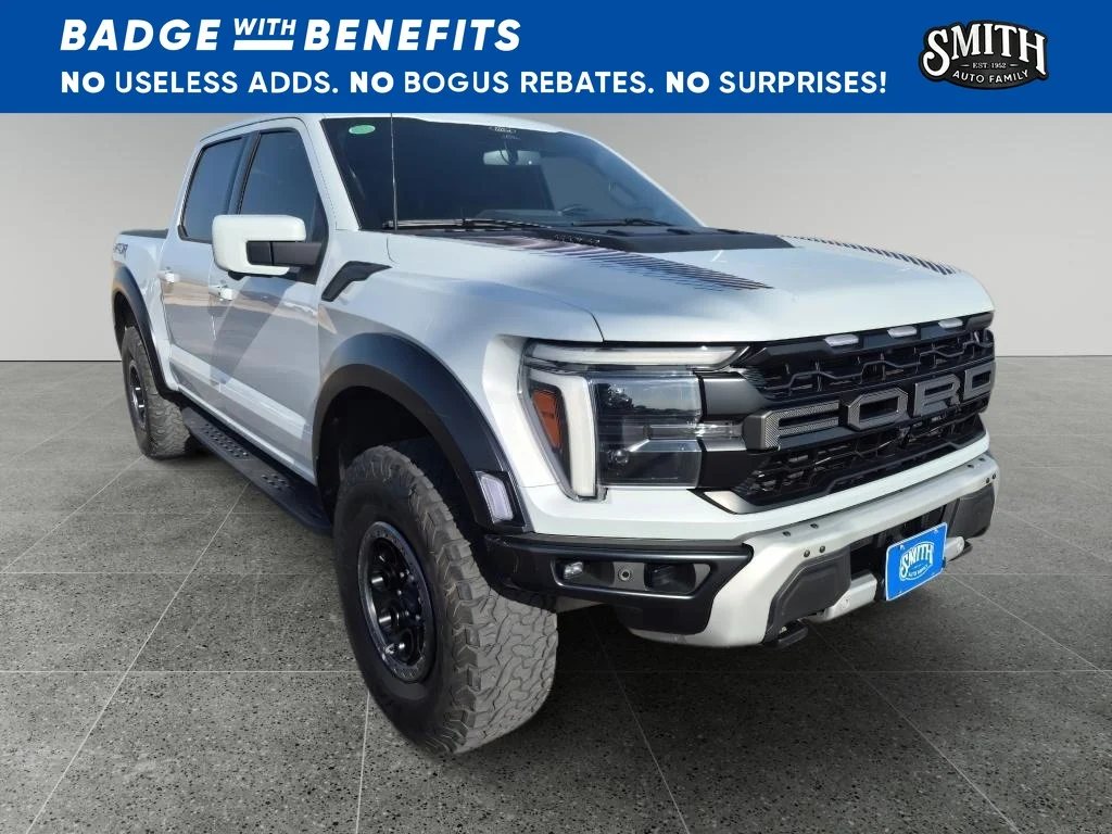 Used 2025 Space White Metallic Ford Raptor image 1