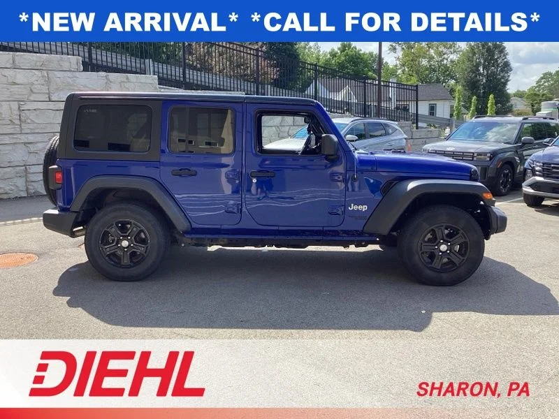Used 2020 Ocean Blue Metallic Jeep Unlimited Sport S image 8