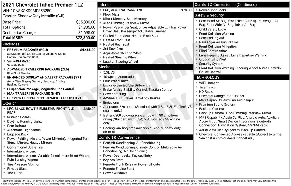 Used 2021 Gray Chevrolet Premier image 10