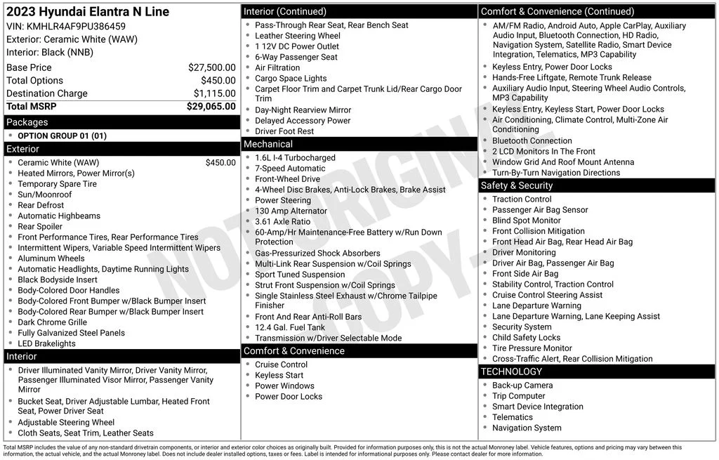 Used 2023 White Hyundai N Line image 5