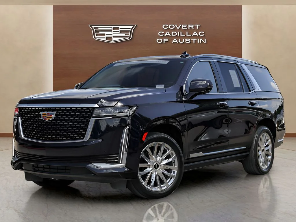 Used 2023 Blue Cadillac Premium Luxury image 1