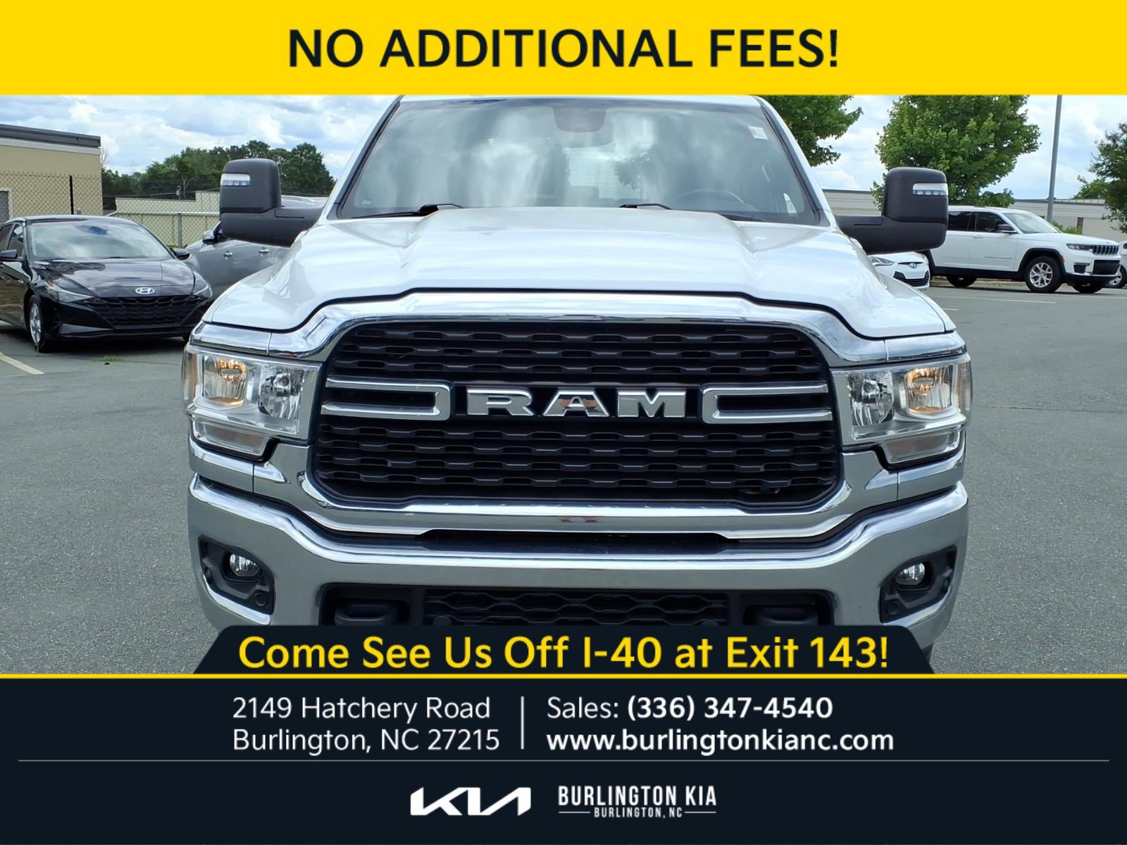 Used 2024 Bright White Clearcoat Ram Big Horn image 2