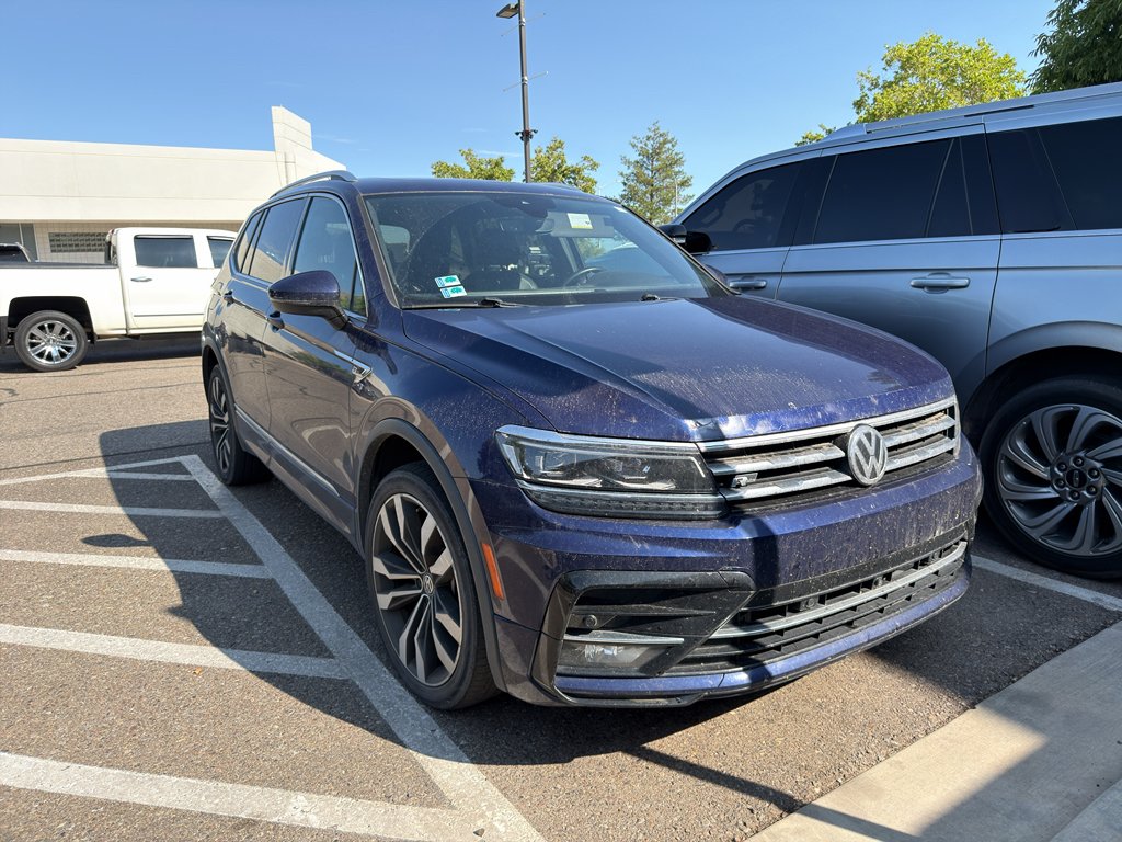 Used 2021 Atlantic Blue Metallic Volkswagen SEL Premium R-Line image 2