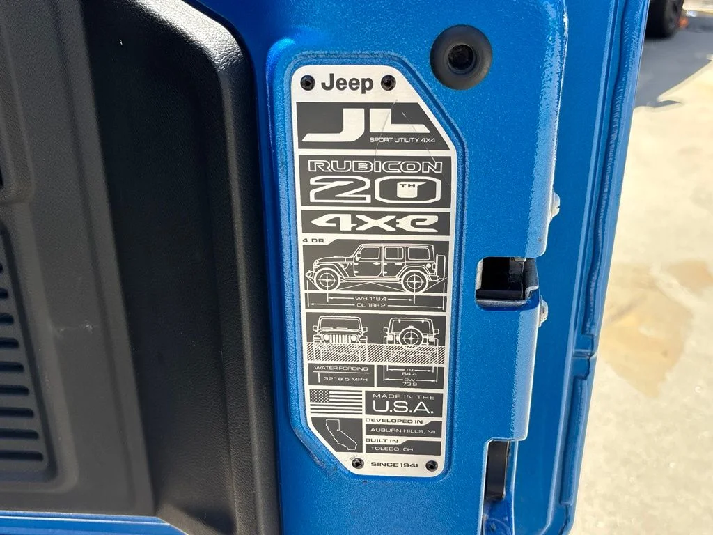 Used 2023 Blue Jeep Rubicon 20th Anniversary Edition 4xe image 26