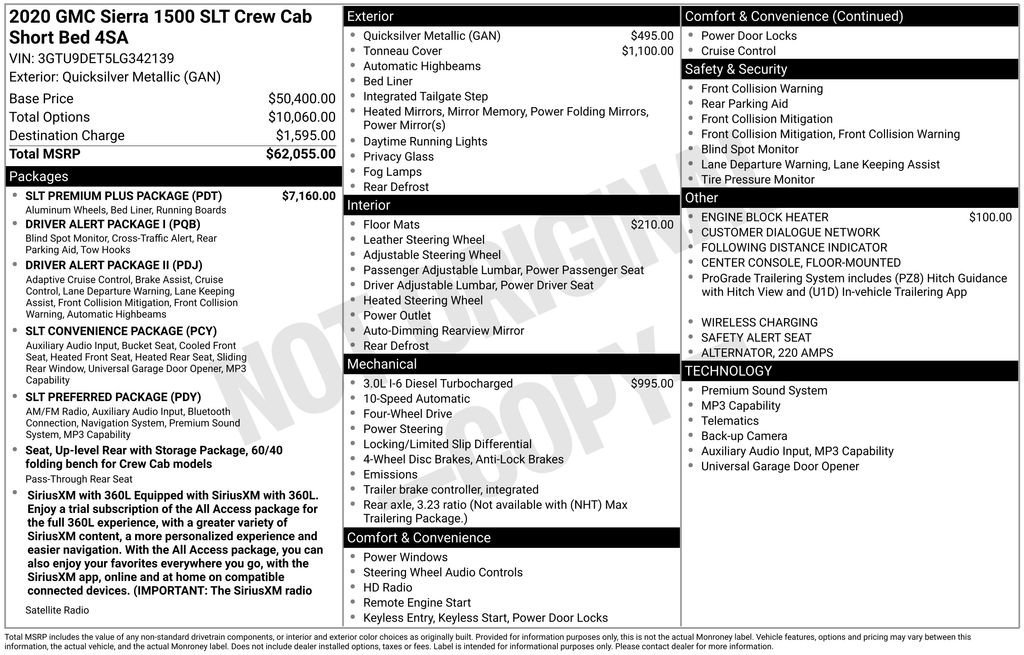 Used 2020 QUICKSILVER METALLIC GMC SLT image 6