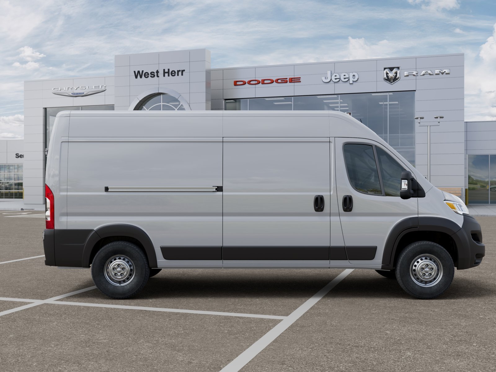 New 2026 Bright White Clear-Coat Exterior Paint RAM Tradesman image 47