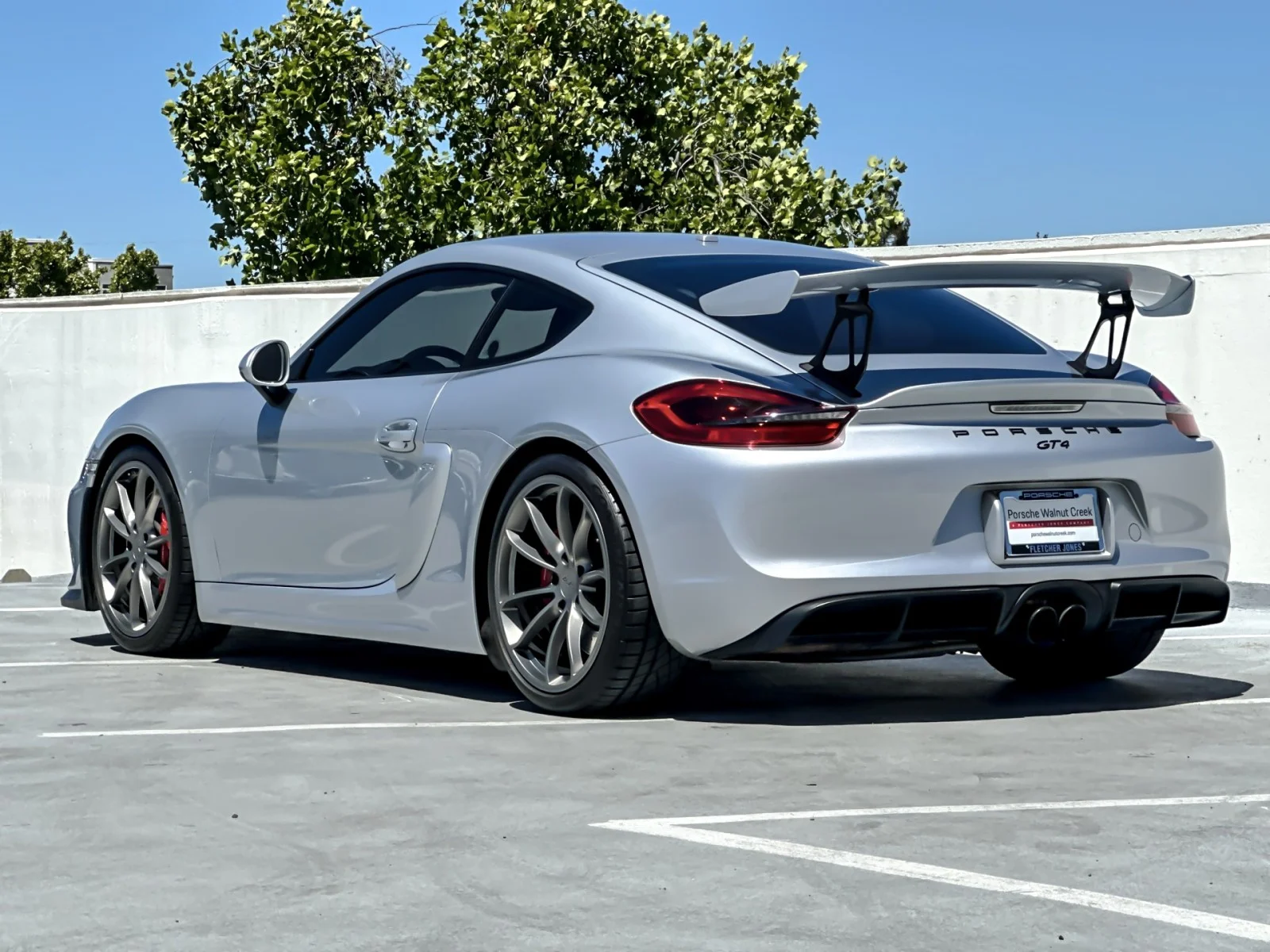 Used 2016 RHODIUM SILVER Porsche GT4 image 3