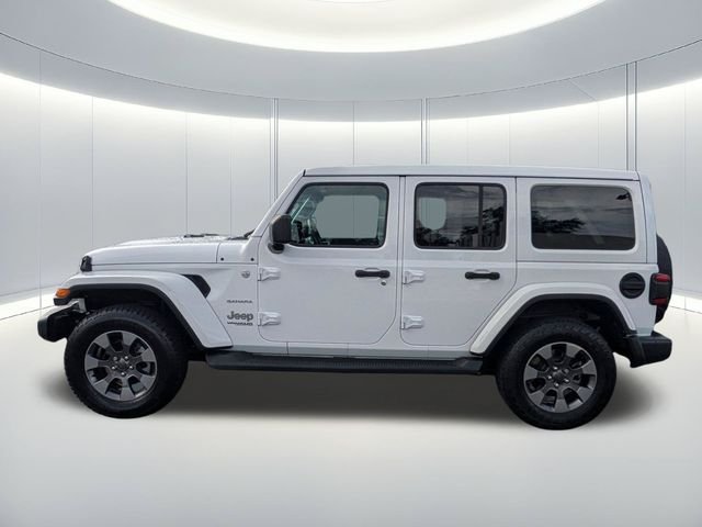 Used 2020 White Jeep Unlimited Sahara image 3