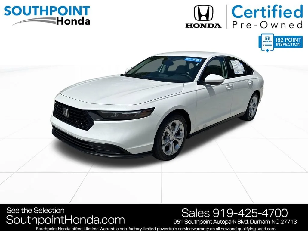 Certified Used 2026 Platinum White Pearl Honda LX image 39