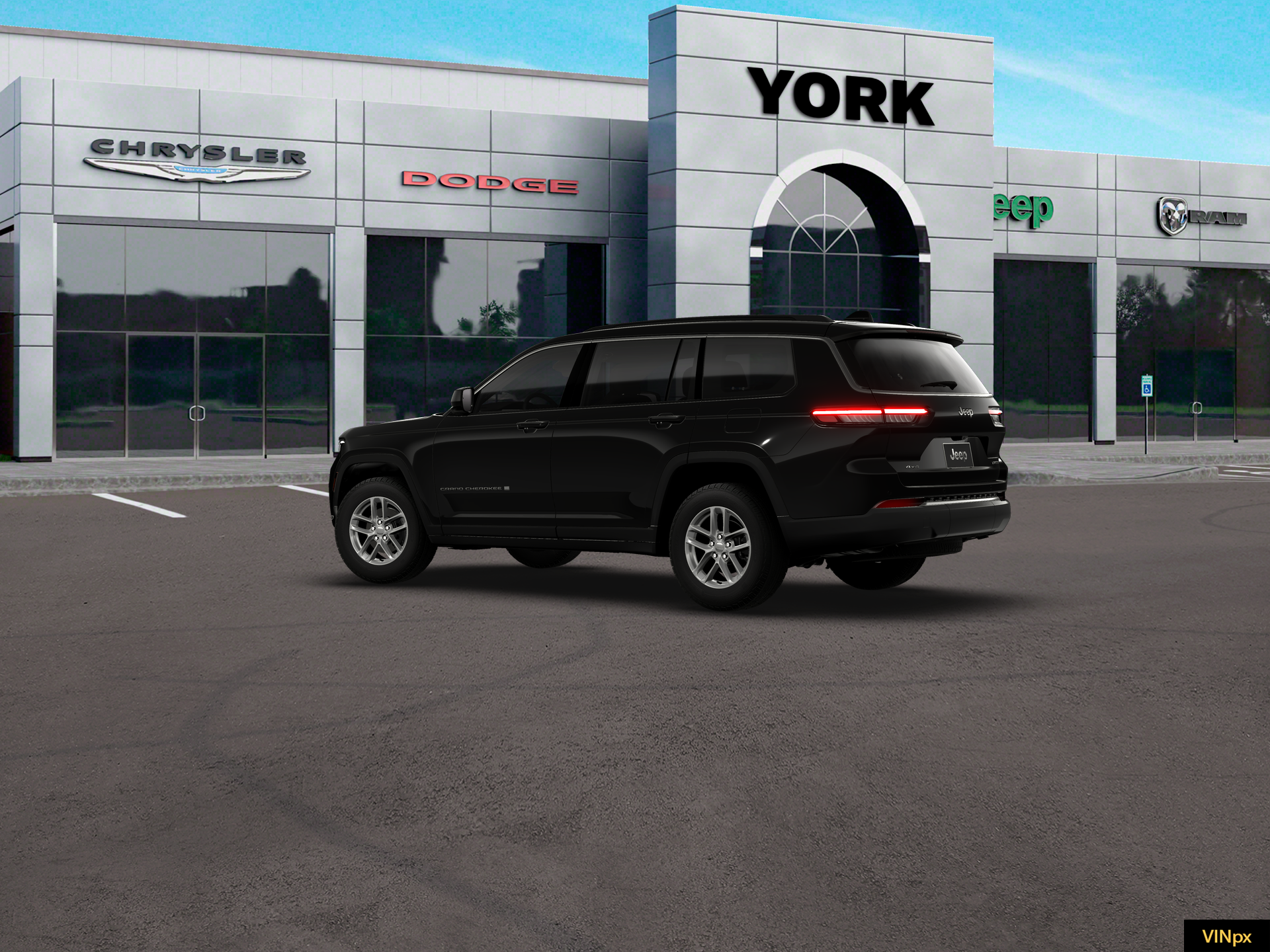 New 2026 Diamond Black Crystal Pearl-Coat Exterior Paint Jeep Laredo X image 16