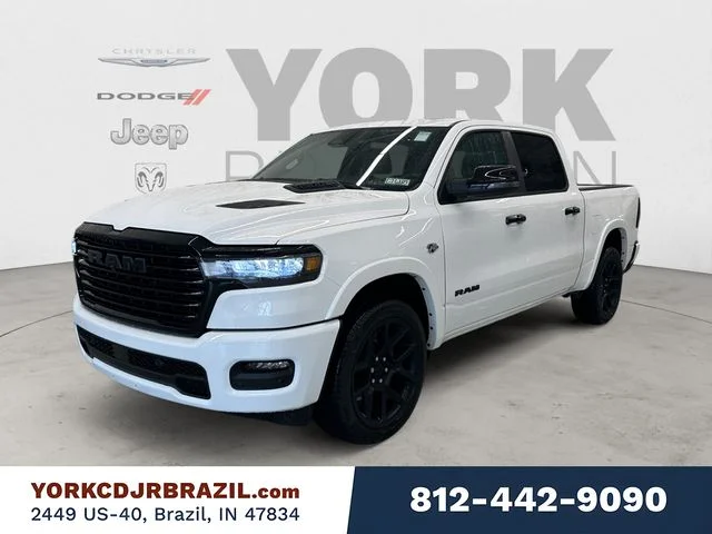 New 2026 Bright White Clear-Coat Exterior Paint RAM Laramie image 1