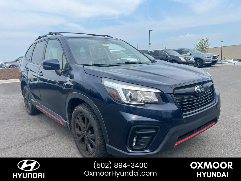 Used 2019 Dark Blue Pearl Subaru Sport image 1