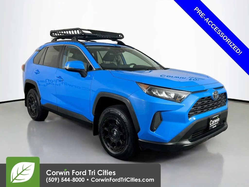 Used 2019 Blue Flame Toyota LE image 1