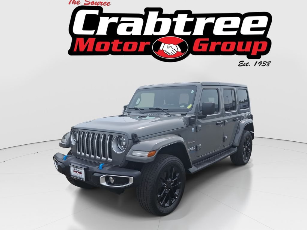 Used 2023 Gray Jeep Sahara 4xe image 1