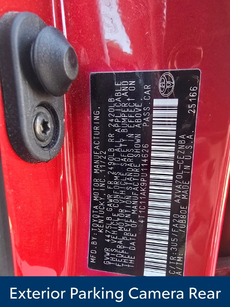 Certified Used 2023 Red Toyota LE image 6