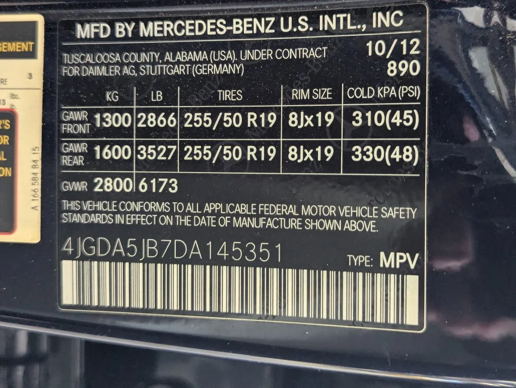 Certified Used 2013 Blue Mercedes-Benz ML 350 image 54