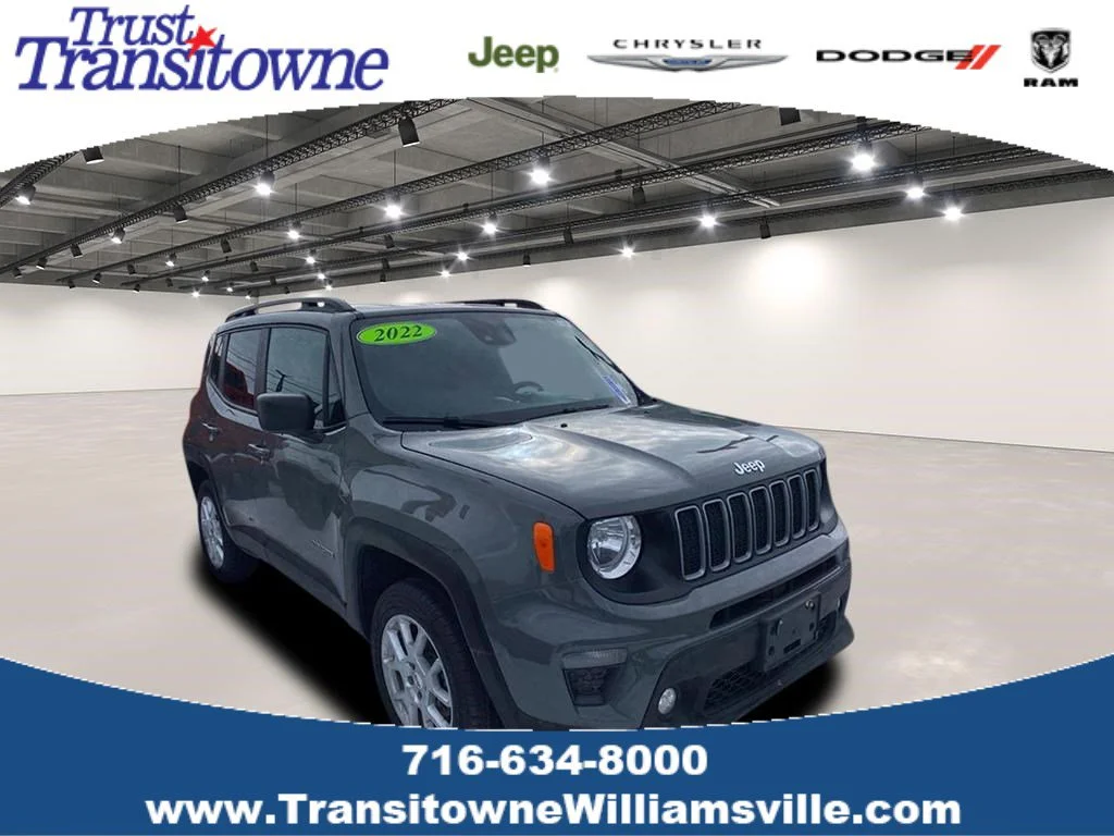 Used 2022 Sting-Gray Clearcoat Jeep Latitude image 1