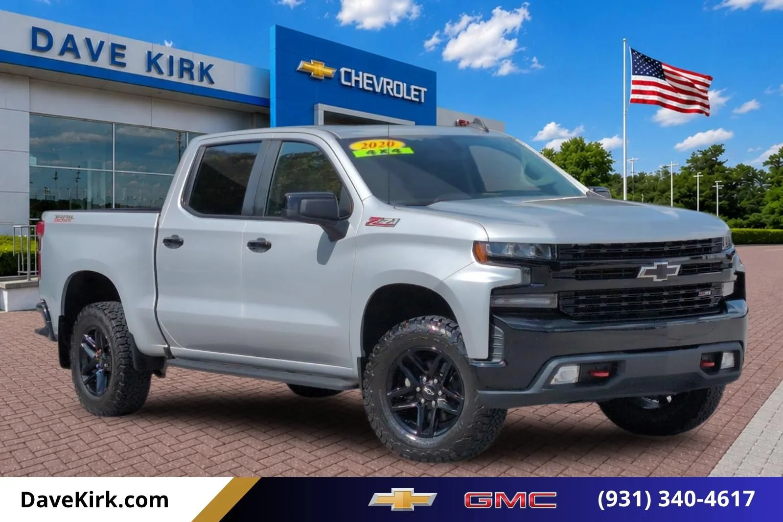Used 2020 SILVER ICE METALLIC Chevrolet LT Trail Boss image 1