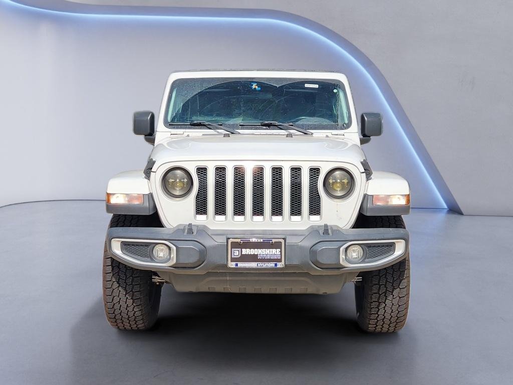 Used 2020 Bright White Clearcoat Jeep Sahara image 2
