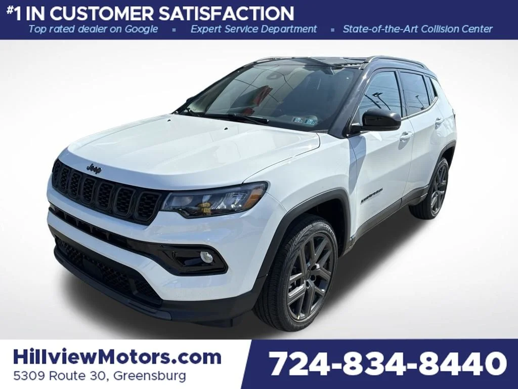 New 2026 Bright White Clear-Coat Exterior Paint Jeep Limited image 1