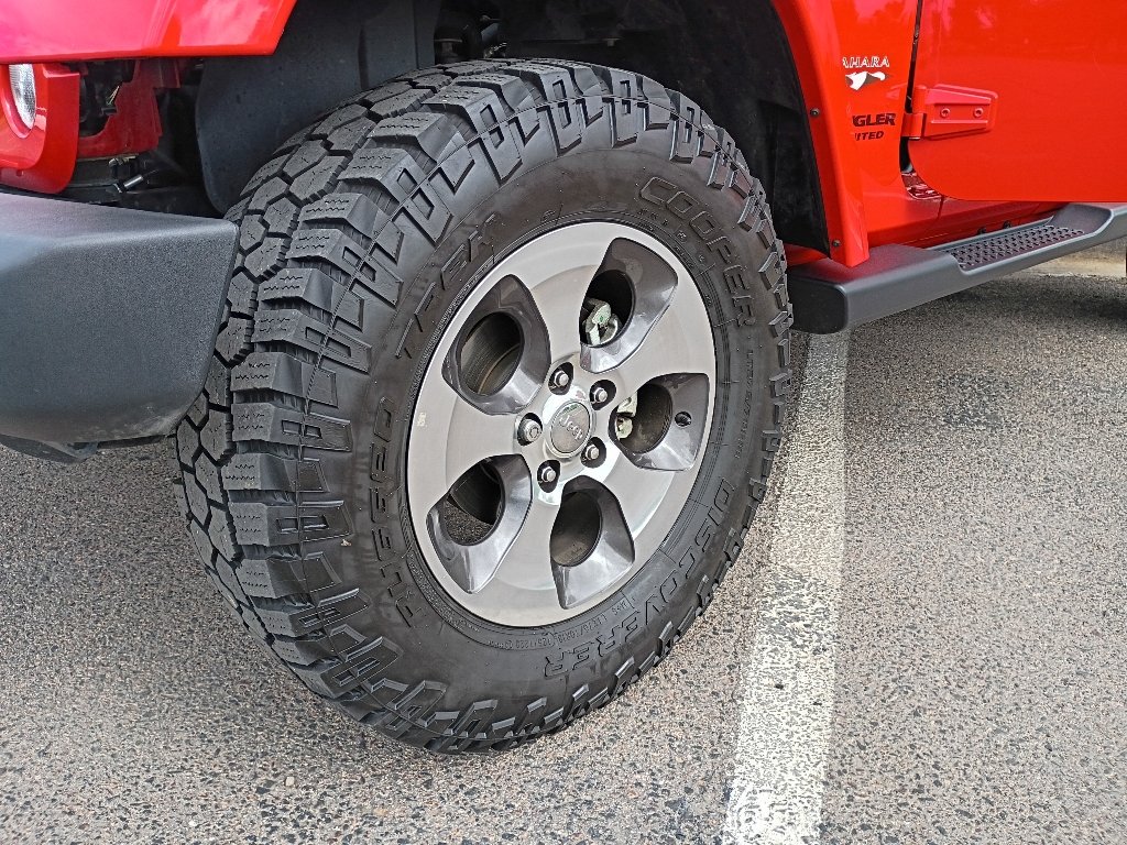Used 2017 Firecracker Red Clearcoat Jeep Sahara image 38