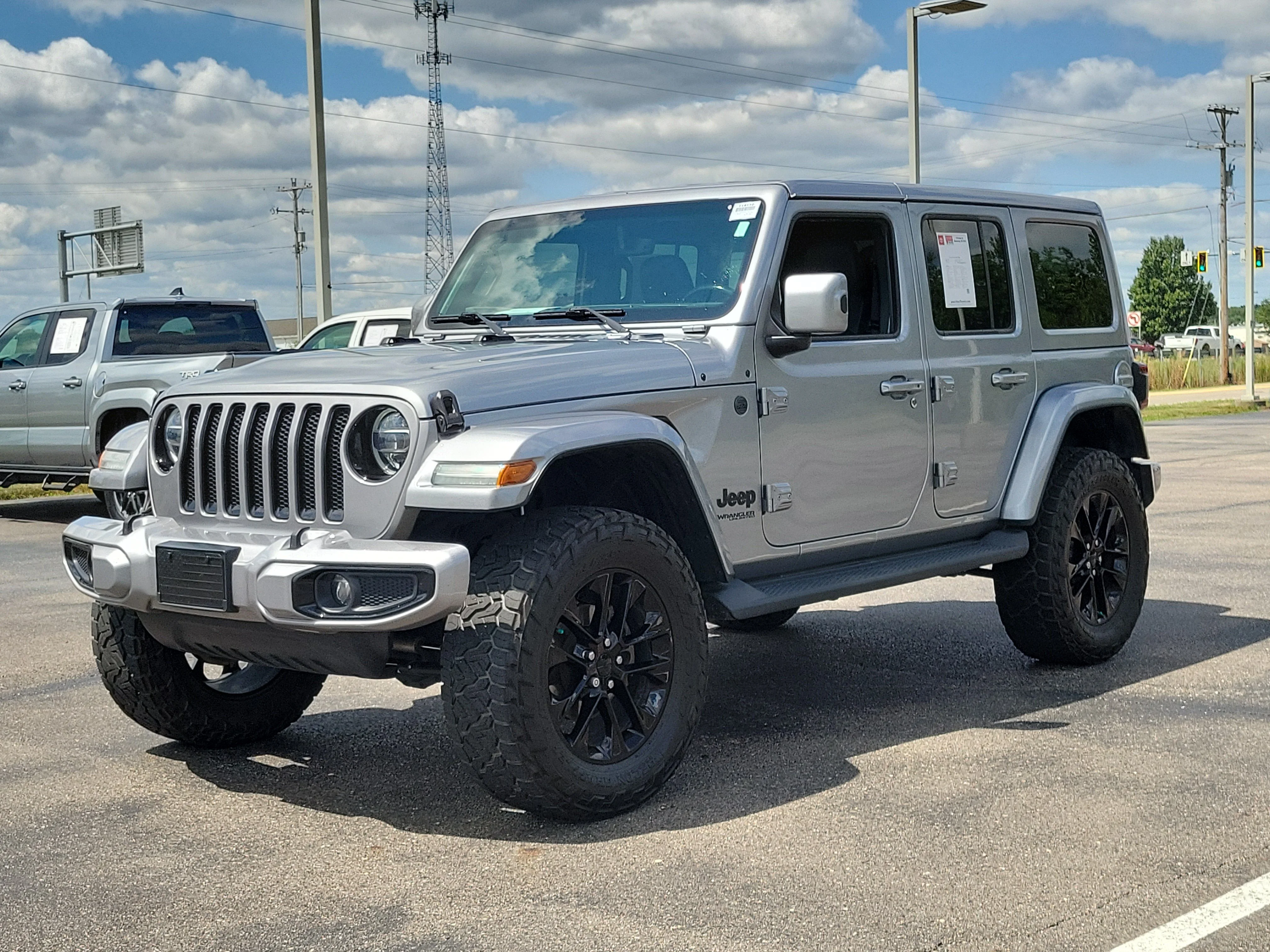 Used 2021 Billet Silver Metallic Clear Coat Jeep High Altitude image 36