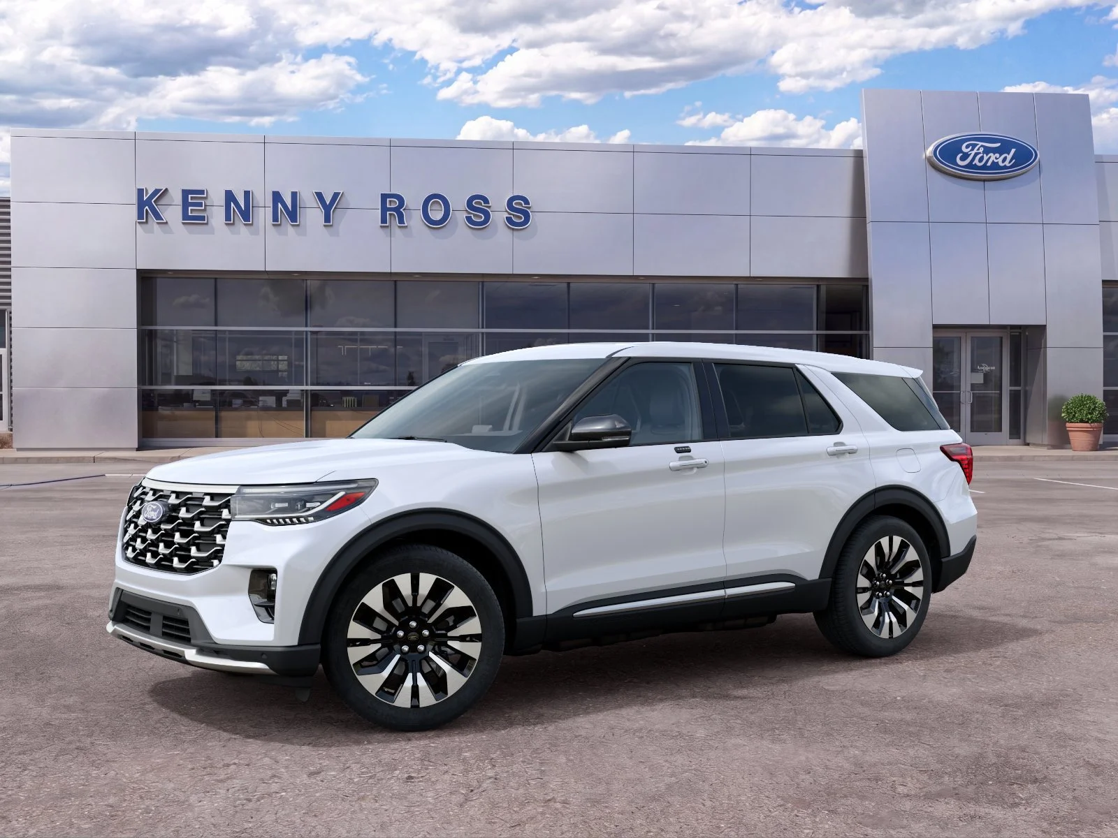 New 2027 Star White Metallic Tri-Coat Ford Platinum™ image 2