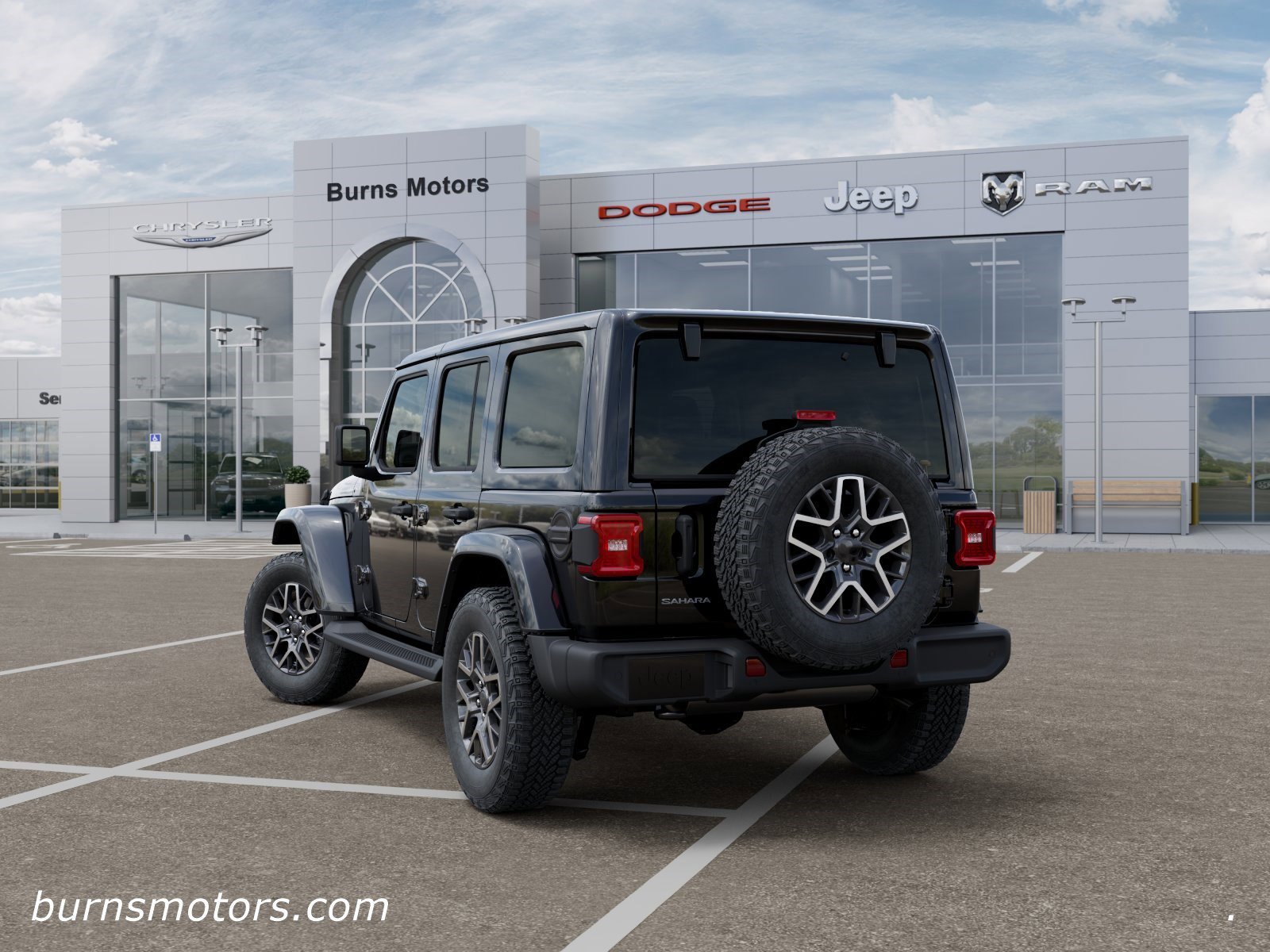 New 2026 Black Clear-Coat Exterior Paint Jeep Sahara 4-Door image 3