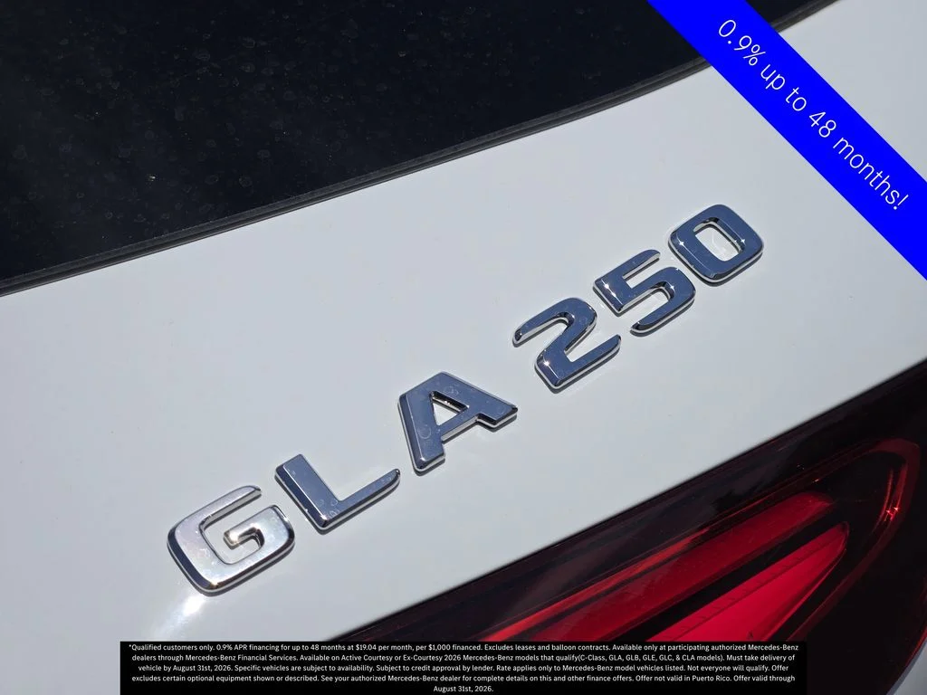 Certified Used 2026 Polar White Mercedes-Benz GLA 250 image 8