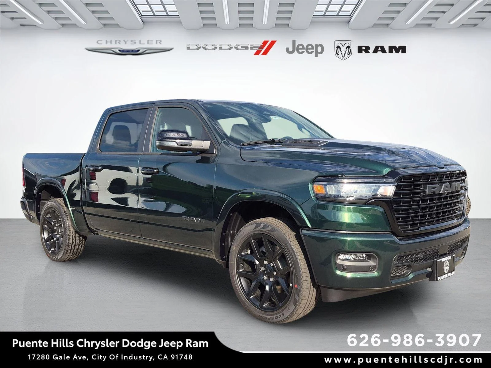 New 2026 Serrano-Green Metallic Exterior Paint RAM Laramie image 1
