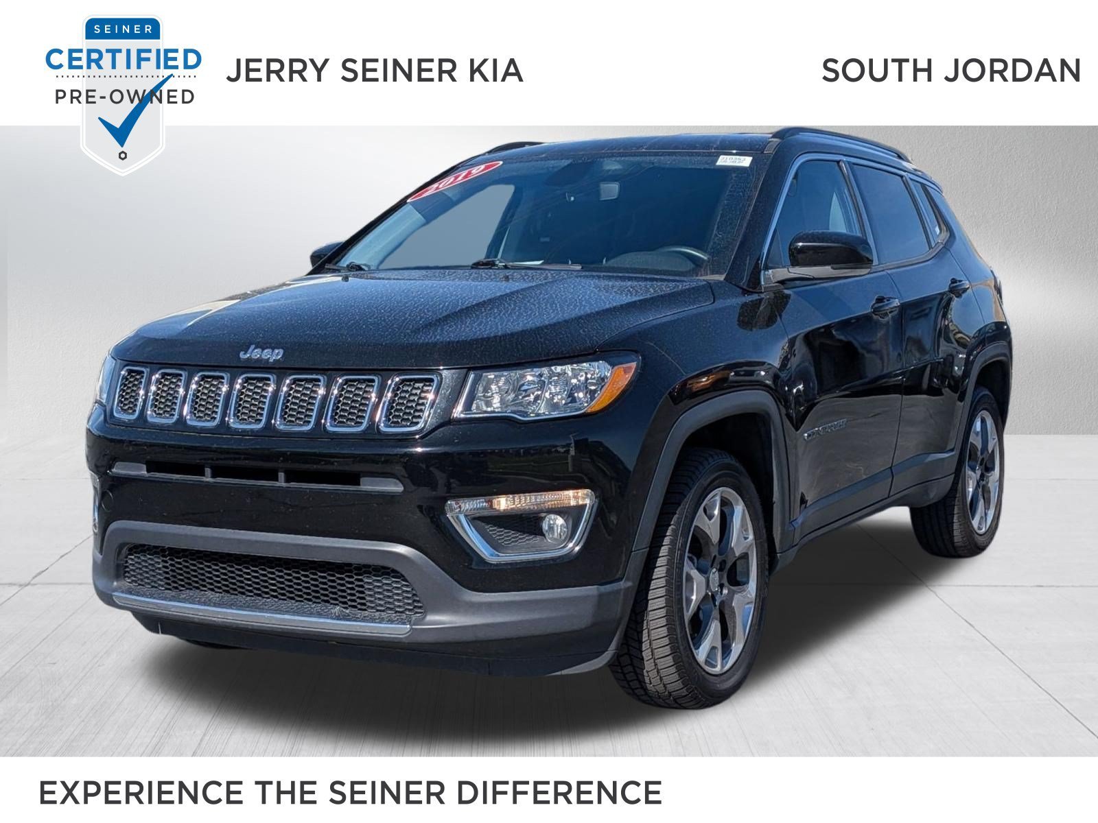 Certified Used 2019 Diamond Black Crystal Pearlcoat Jeep Limited image 1