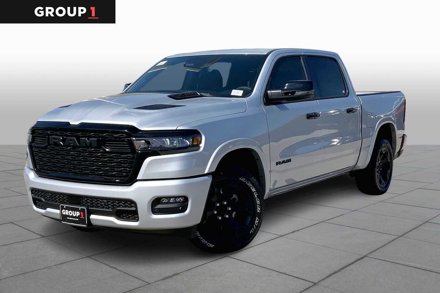 Silver Zynith Exterior Paint 2026 RAM 1500 Lone Star Crew Cab 4WD Pickup Truck Four-Wheel Drive