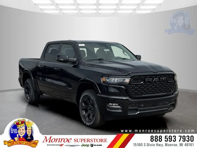 New 2026 Diamond Black Crystal Pearl-Coat Exterior Paint RAM BIG HORN image 1