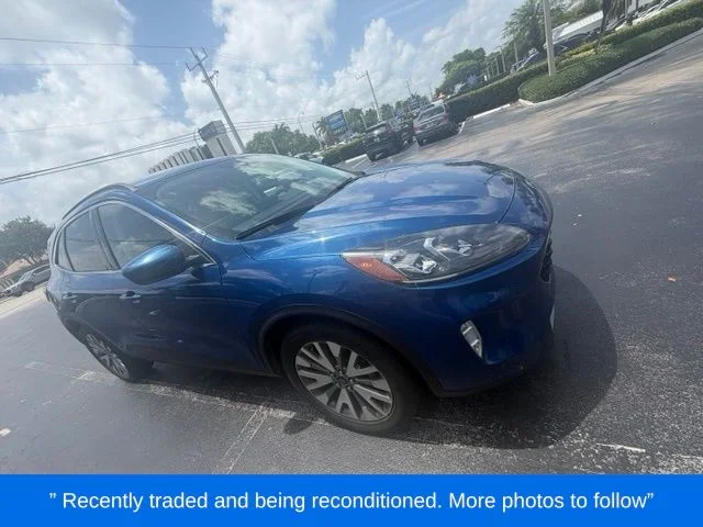 Used 2022 Blue Ford Titanium image 1