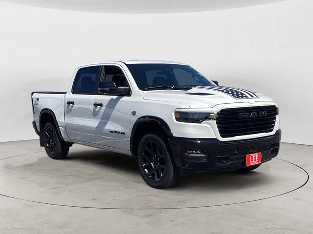 New 2026 Bright White Clearcoat Ram LARAMIE CREW CAB 4X4 5
