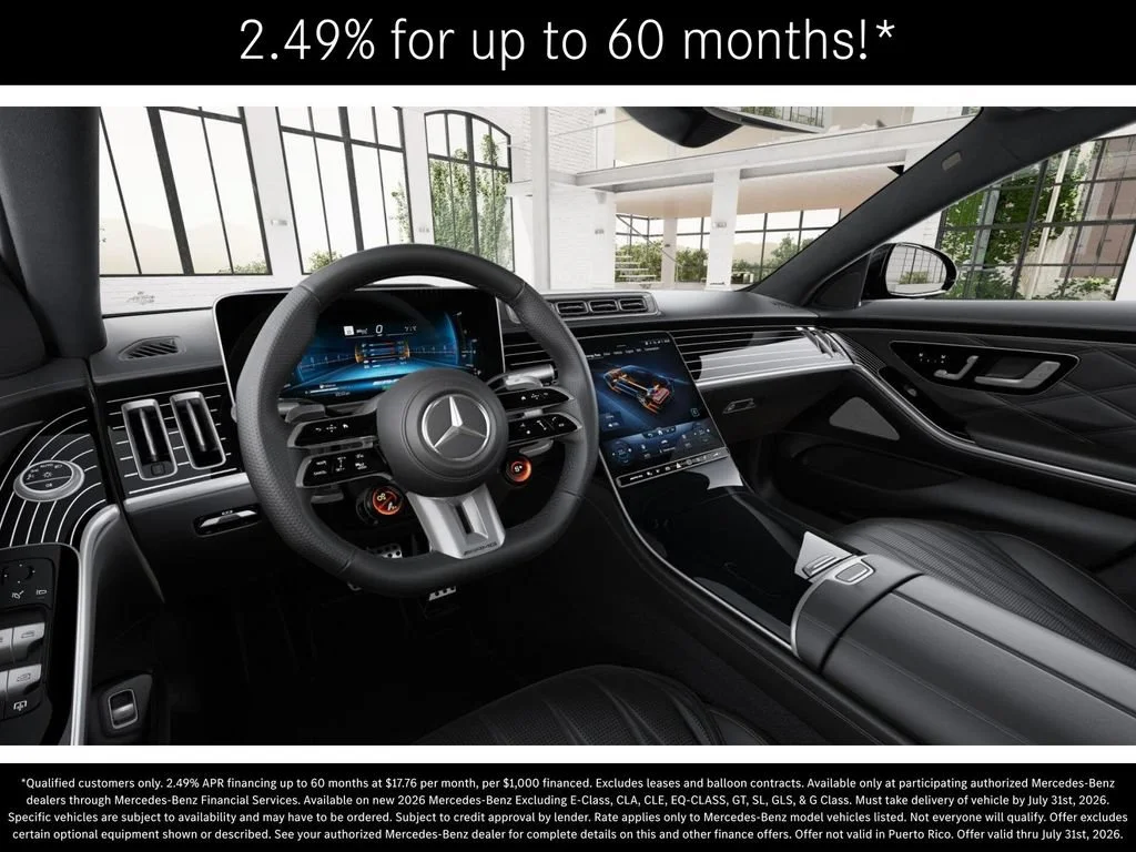 New 2026 Obsidian Black Metallic Mercedes-Benz AMG® S 63 E 4MATIC Sedan image 45
