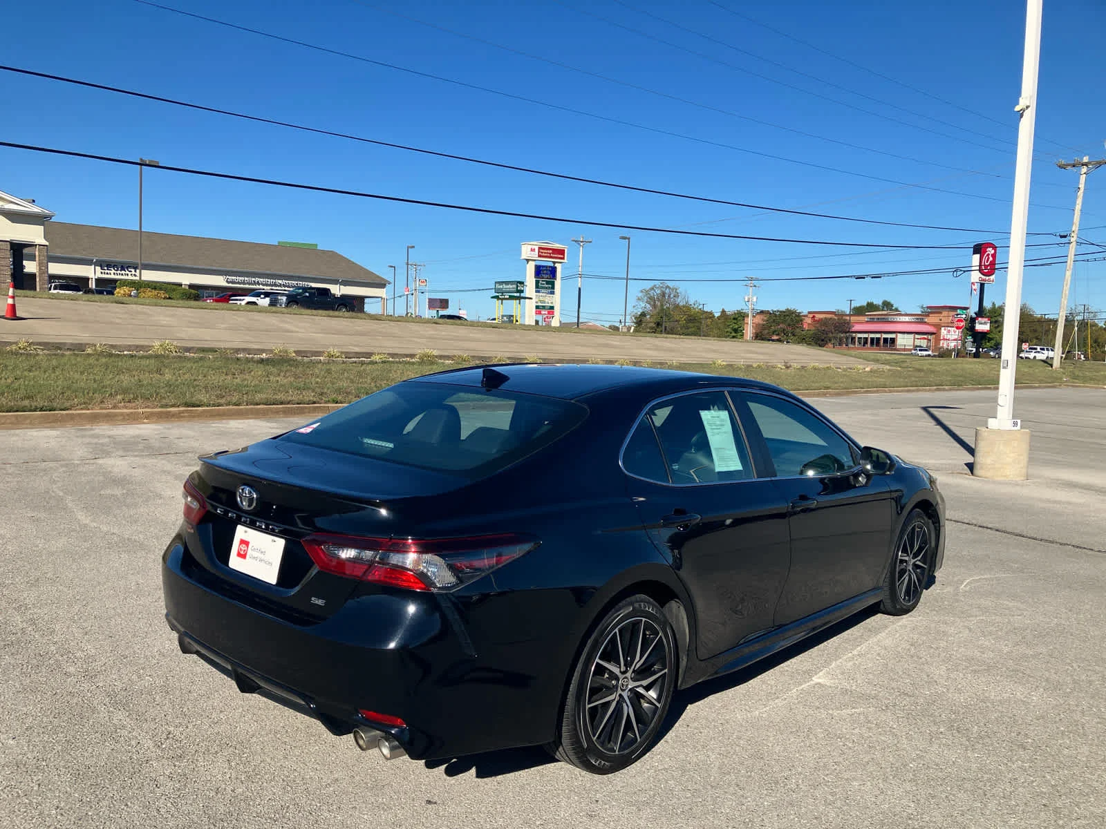 Used 2024 Midnight Black Metallic Toyota SE image 9
