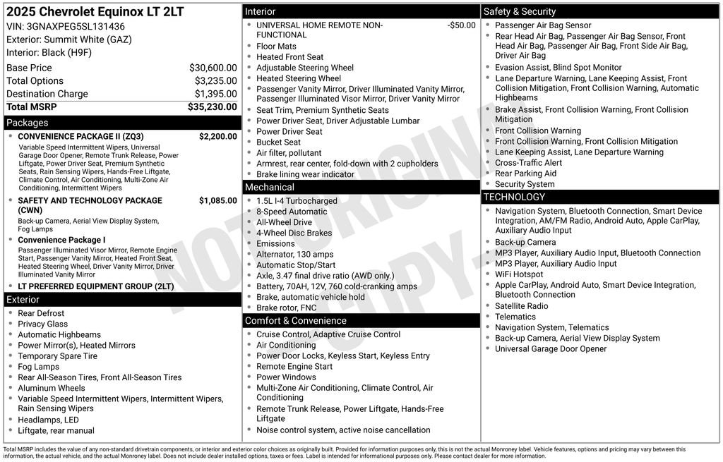 Used 2025 White Chevrolet LT image 30