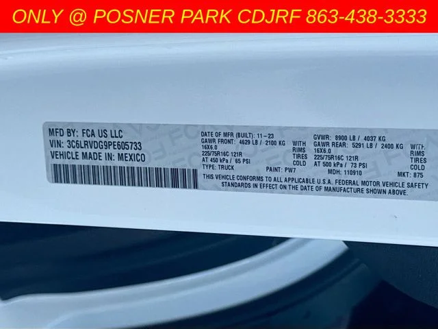 Used 2023 White Ram High Roof image 28