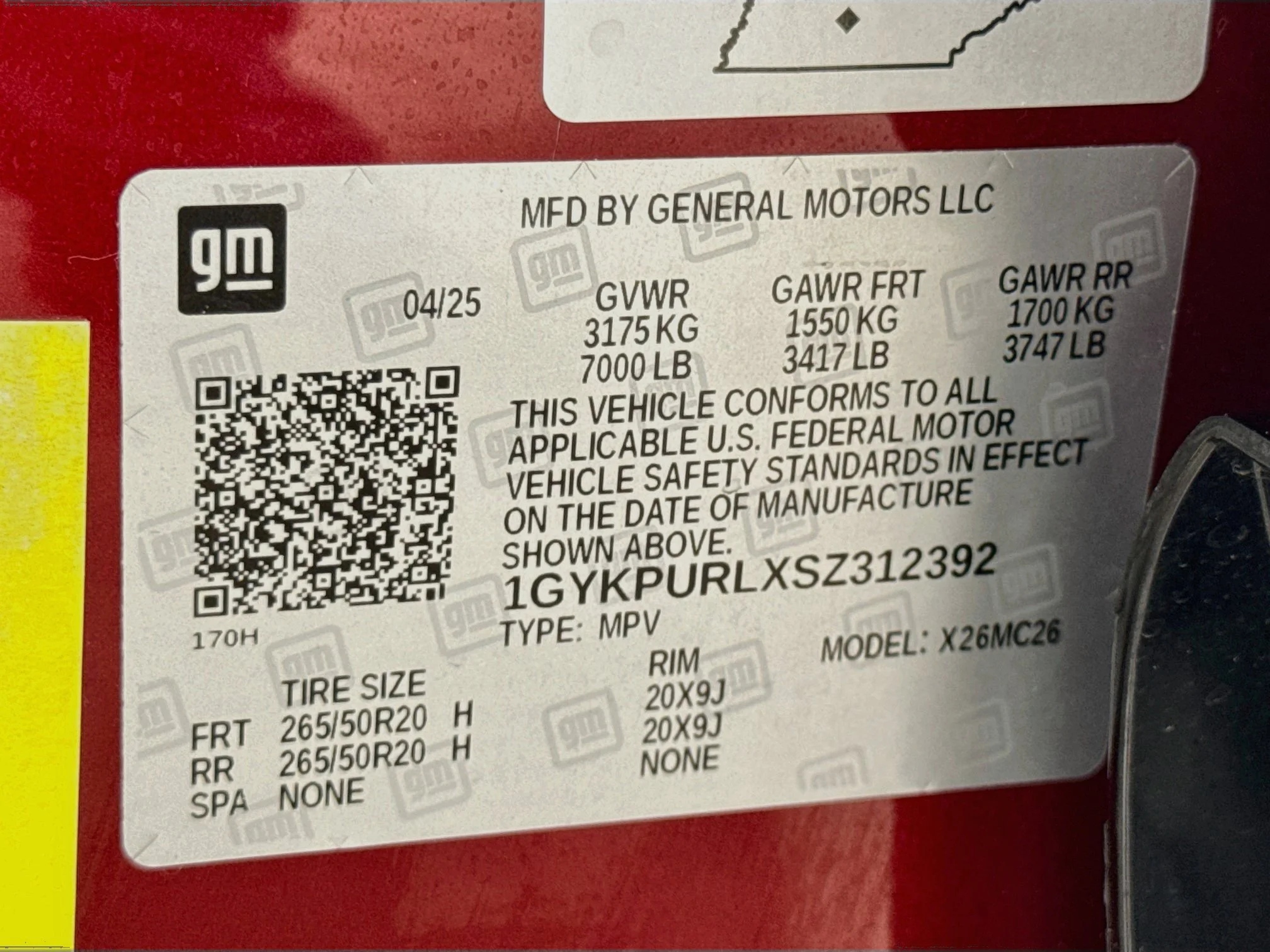 Used 2025 Radiant Red Tintcoat Cadillac Sport 1 image 34