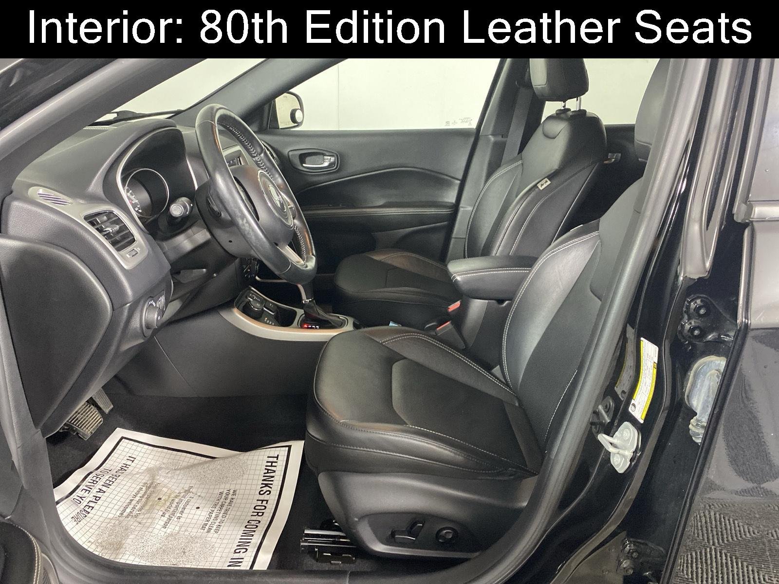 Used 2021 Diamond Black Crystal Pearlcoat Jeep 80th Anniversary image 8