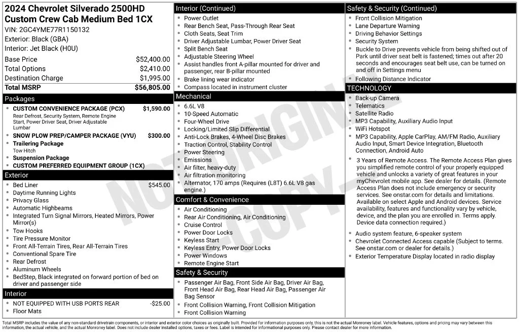 Certified Used 2024 Black Chevrolet Custom image 35