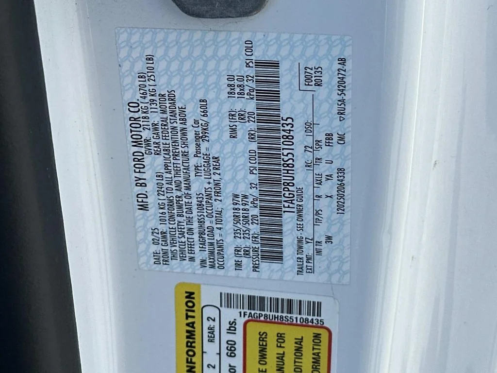 Used 2025 White Ford EcoBoost Premium image 29