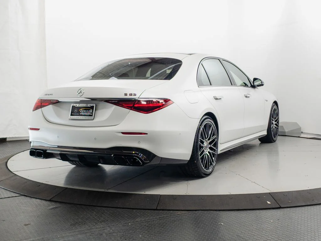 Certified Used 2024 MANUFAKTUR Moonlight White Metallic Mercedes-Benz S 63 E AMG® image 37