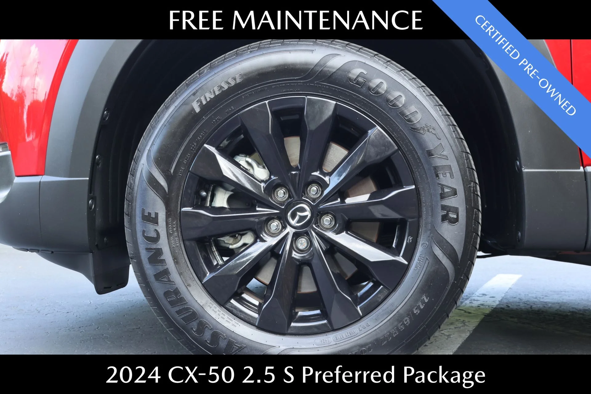 Certified Used 2024 Red Mazda 2.5 S Preferred Package image 5