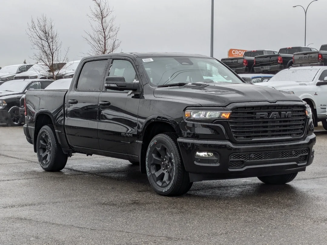 New 2026 Black RAM Sport - -  64 Box - Panoramic Sunroof - 360 Camera System - 12 Display & More! image 2