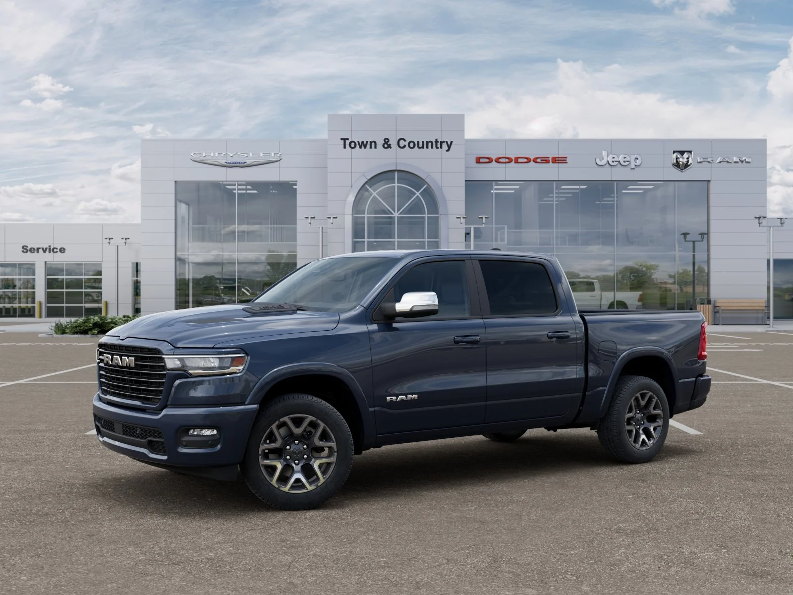 New 2026 Forged Blue Metallic Exterior Paint RAM Laramie image 28